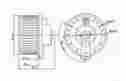 312-58016-100 700064 Depo Replacement Blower For Toyota Sienna To3126106 87103-08020