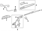 85130-0e080 Toyota 851300e080 Genuine Oem