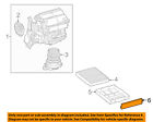 8889906310 Toyota Oem Camry Blower Motor Cover