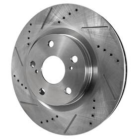 Stpt27110045drsb1 Rareelectrical New Cross-drilled Brake Disc Fits Toyota Matrix Xrs 4 Cyl 2.4l By 31434 31551