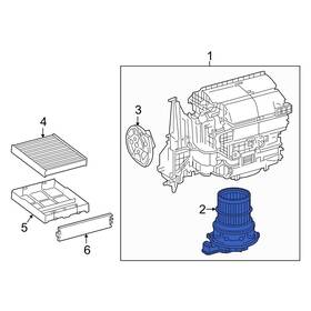 87103f6010 Toyota Oe For Corolla 2022 Hvac Blower Motor