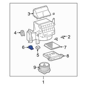 8716545020 Toyota Oe For Sienna 06-07 Front Hvac Blower Motor Control Module