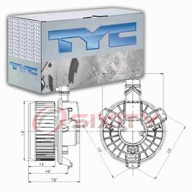 Sx-0249 Tyc Front Hvac Blower Motor For 2009-2013 Toyota Corolla Heating Air Sp