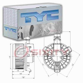 Sx-0921 Tyc Front Hvac Blower Motor For 2006-2018 Toyota Rav4 Heating Air Hx