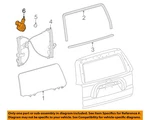 Toyota Oem 10-23 4RUNNER Lift Gate Glass Hardware-motor 8572035161. Fixed Price $482.69.