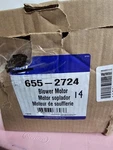 Napa 655-2724 Blower Motor 75846 / Heater 12V, Black Box Damaged- N14. Fixed Price $50.00.