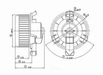 New Blower Mtr W/wheel Global Parts Distributors 2311561. Fixed Price $57.39.