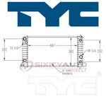 Tyc Radiator For 1995 Chevrolet Blazer 4.3L V6 Cooler Cooling Antifreeze. Fixed Price $227.49.
