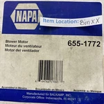 Napa 655-1772 / PM3783X 12V Hvac Blower Motor. Fixed Price $35.51.