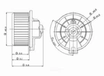 New Blower Mtr W/wheel Global Parts Distributors 2311557. Fixed Price $57.09.
