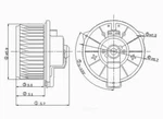 New Blower Mtr W/wheel Global Parts Distributors 2311528. Fixed Price $53.86.