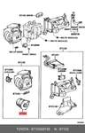 Genuine Engine Sub-assy, Heater Blower, W/fan, 8710360190 For Toyota 87103-60190. Fixed Price $346.12.