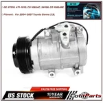 New Ac Compressor W/ Clutch For Toyota Sienna 3.3L 2004 2005 2006 2007 10854C. Fixed Price $153.14.