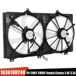 Radiator Cooling Dual Fan For 2007-2009 Toyota Camry 2.4L 3.5L 163610H240. Fixed Price $60.99.