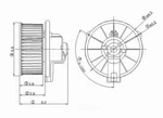 New Blower Mtr W/wheel Global Parts Distributors 2311538. Fixed Price $53.80.